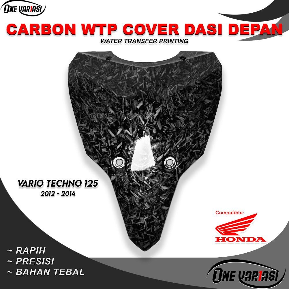 DASI PANEL DEPAN CARBON FORGED VARIO BOHLAM OLD / DASI DUDUKAN PLAT VARIO TECHNO 125 CARBON FORGED 2