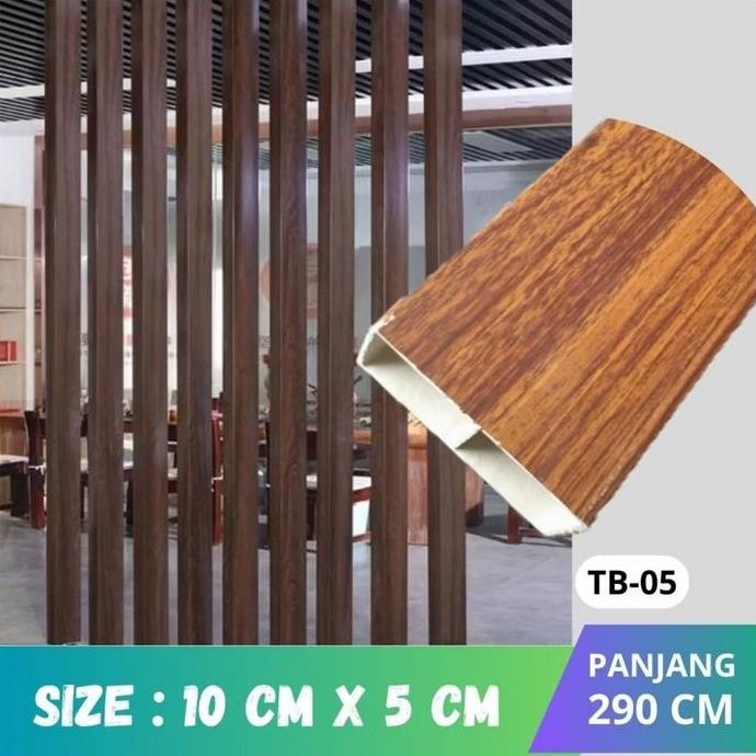 Wpc holo / wpc balok / wpc kotak anti air dan rayap Partisi 290x100x50 murah