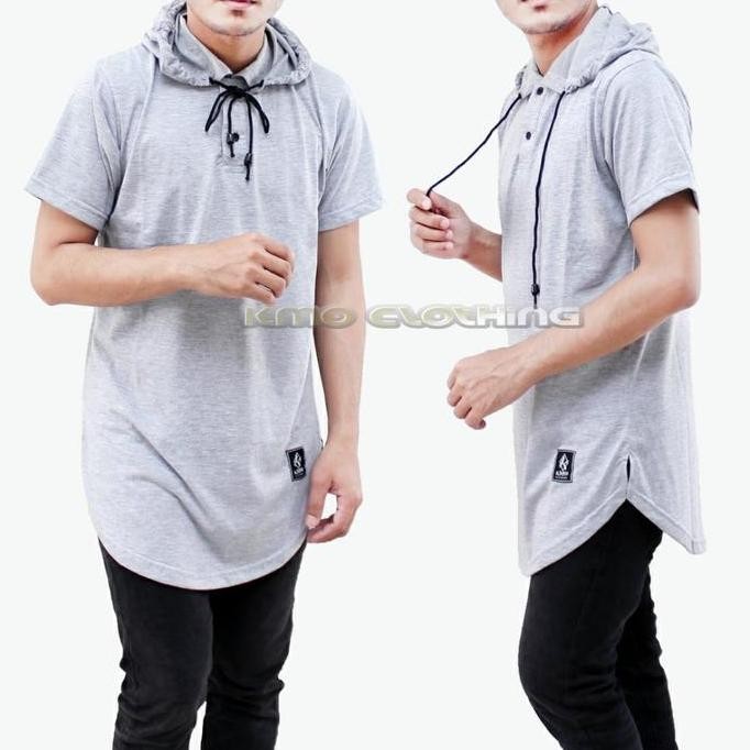 baru  Kaos Kurta Hoodie Pria Original KMO Clothing Cotton