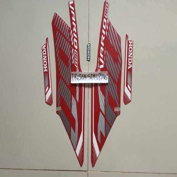striping stiker Vario 160 merah dof doff 2023 original