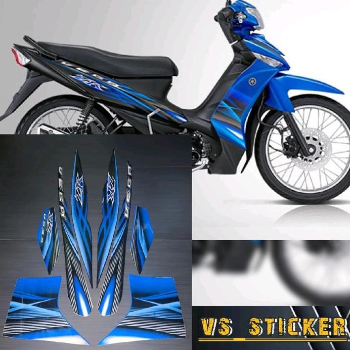 STRIPING STANDAR VEGA ZR 2012 2013 MERAH HITAM BIRU HIJAU PUTIH Motorcycle striping vega zr