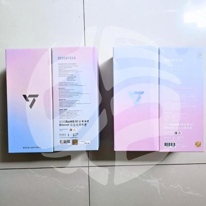 restock  Seventeen Official Lightstick Versi 3 Hitam / 10th Anniversary Version Carat Weverse Shop F