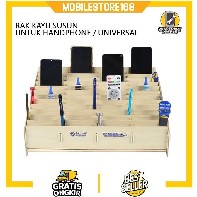 

READY RAK KAYU UNTUK SUSUNAN HANDPHONE MERK MECHANIC NEW