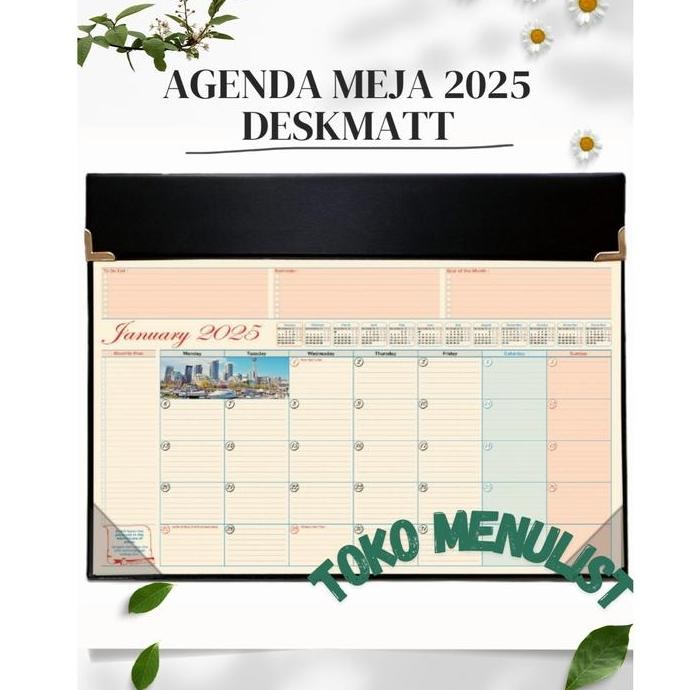 

READY Original Agenda 2025 Table Planner Deskmatt Agenda Meja 2025 TH NEW