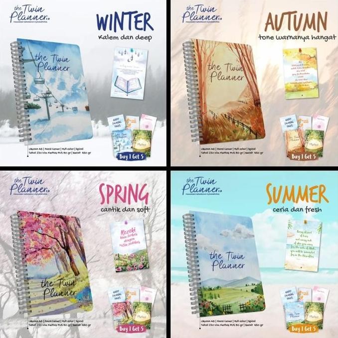 

READY Buku Agenda Muslimah Twin Planner 2.0 Beli 1 Dapat 5 NEW