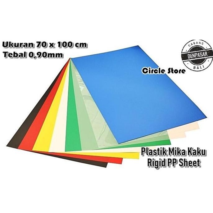 

READY Plastik Mika Warna PP Sheet Kaku Sampul Agenda 70x100cm Tebal 0.9mm NEW