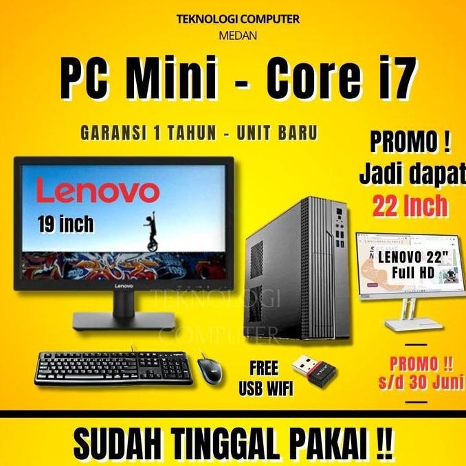 Core I7 | Pc Mini | Full | Cpu Komputer | Rakitan New Stok