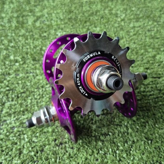 HUB FREEHUB FORMULA FIXIE BMX 32H BEARING COG LOCKRING UNGU TAIWAN