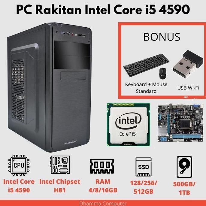 Pc Rakitan Intel I5 4590 - Pc Rakitan 4590 -Rakitan Pc 4590 New Stok