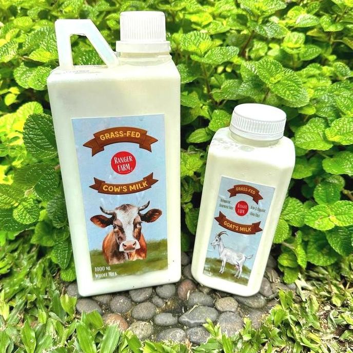 

ready Ranger Farm Raw Grass Fed Goat / Cow Milk , Susu Organik