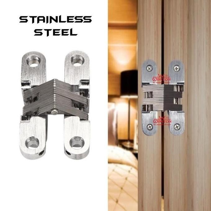 Engsel Lipat Tanam Kayu / Engsel Sisir Pintu Rumah Stainless Winston