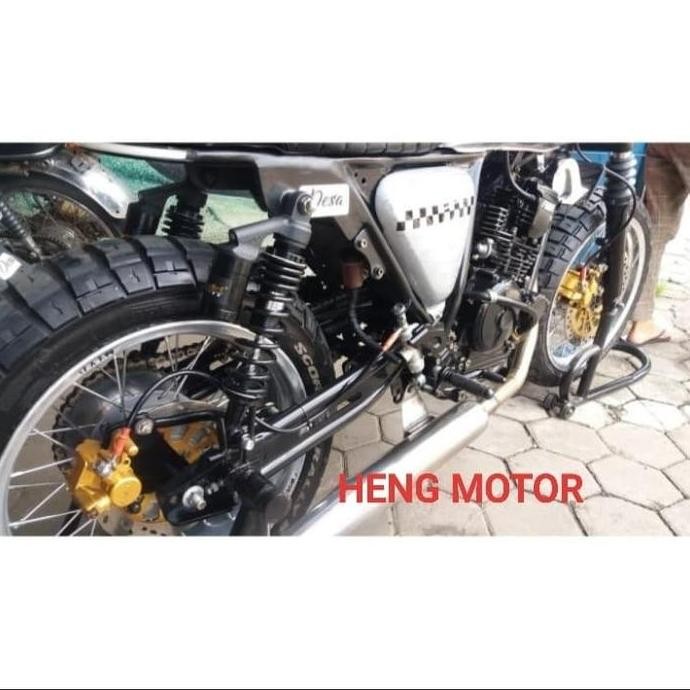 SHOCK - Shockbreaker Scarlet Tabung Atas Black series 340 mm