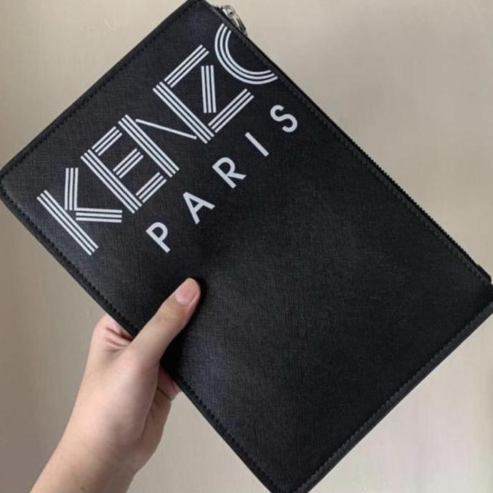baru Kenzo Leather Clutch
