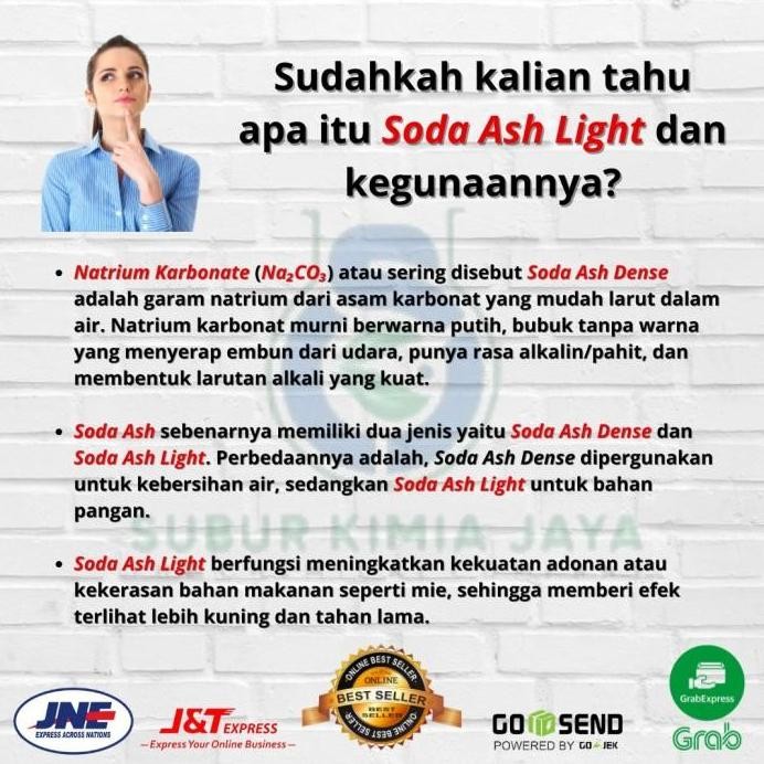 

Soda Ash Light Food Grade / Natrium Karbonat / Sodium Karbonat 40 KG
