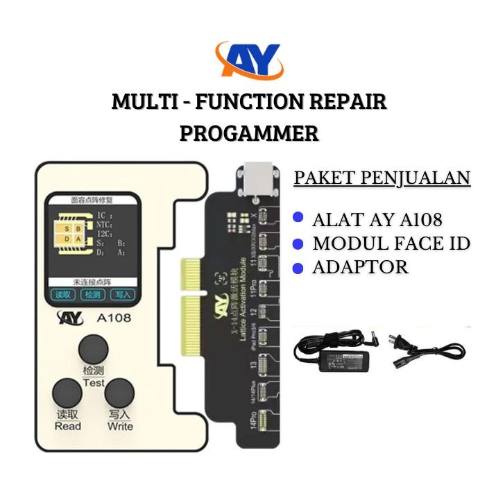 Premium AY - Alat AY A108 Repair Fullset Modul Face ID & Adaptor Original