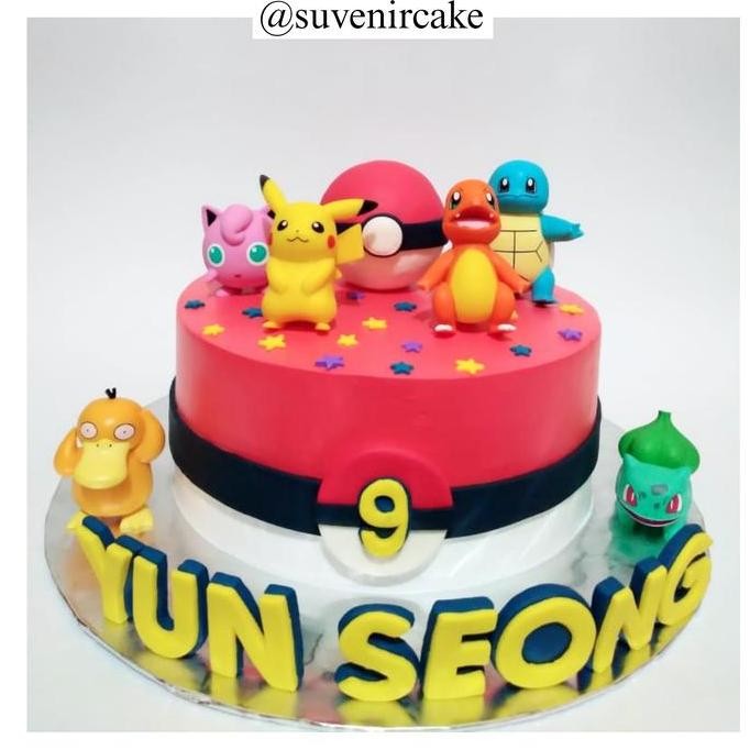 

cake ulang tahun pokemon/kue ulang tahun pokemon/pokemon cake/pokemon