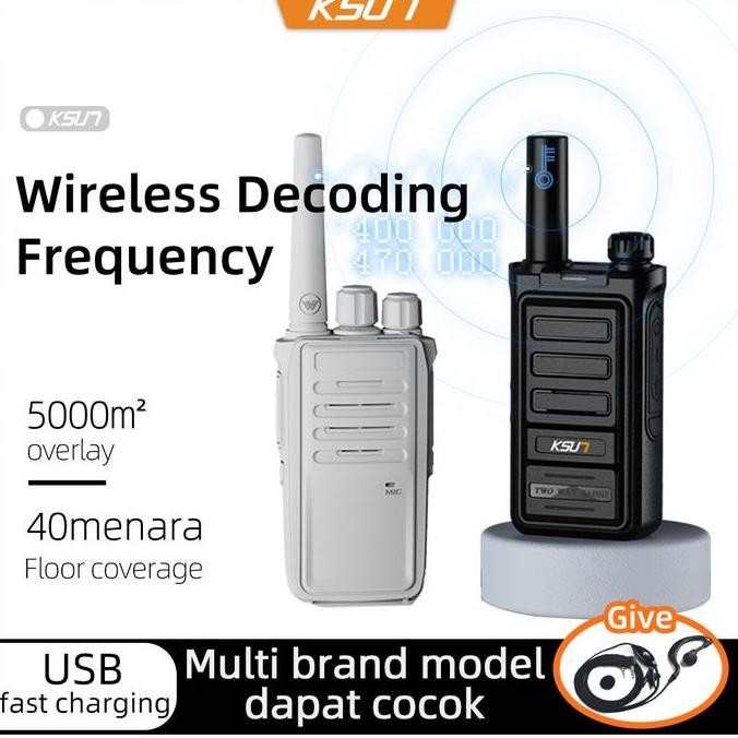 ht Jarak Jauh 10km HT uhf KSUN TKB copy/decode frequency Walkie Talkie
