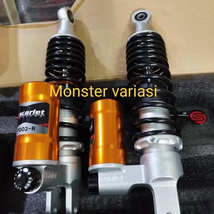 Shock belakang tabung bawah Aerox 155 Scarlet racing