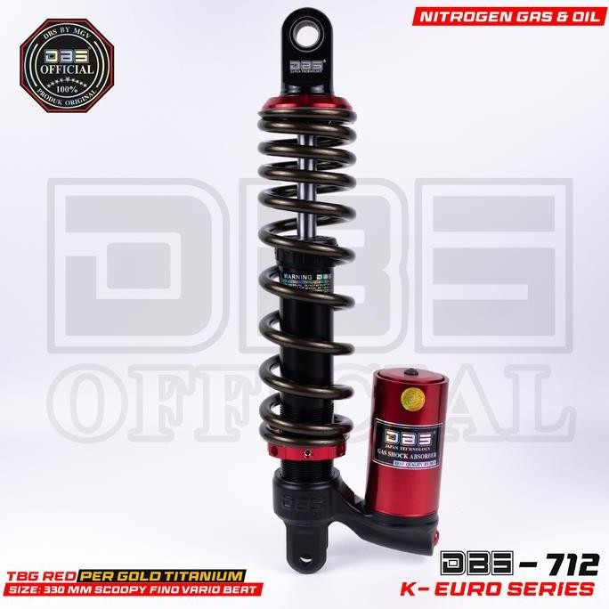 DBS 712 K-Euro Series Shock Tabung Bawah Yamaha Mio Honda Beat Scoopy Vario Genio Fazzio Xeon Lexi