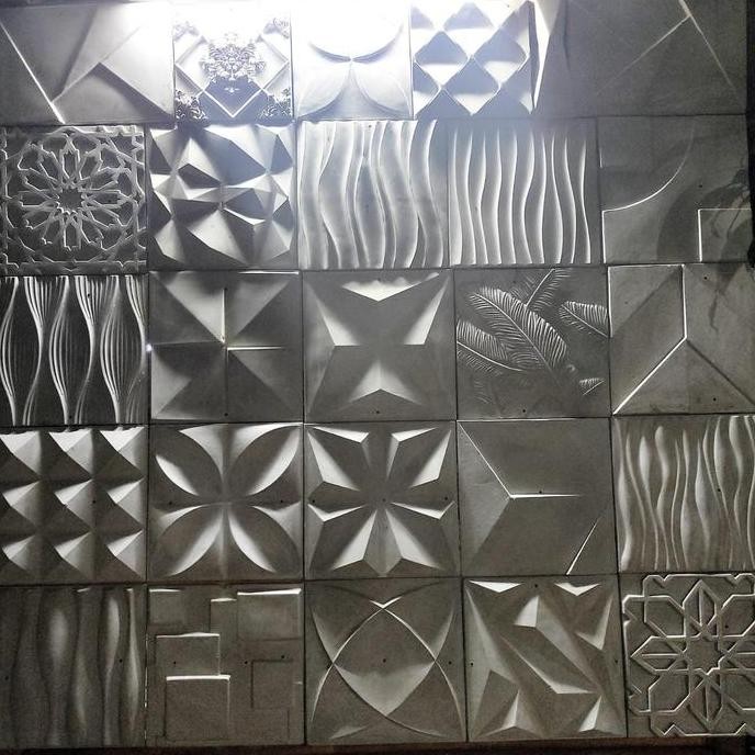 walpanel 3D beton ornamen tempel dinding