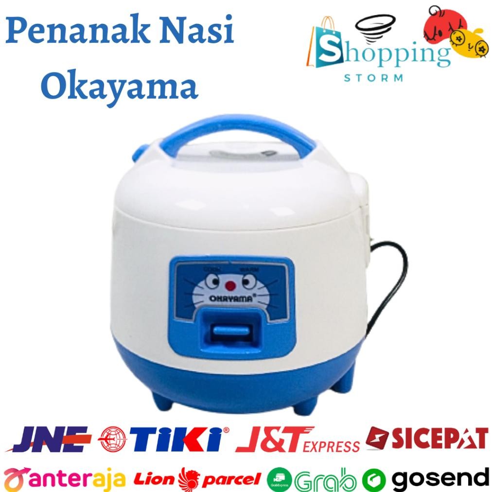 NEW Rice Cooker Magic Com Mini Rice Cooker Mini Penanak Nasi Magicom 1 liter 3 in 1 Okayama OK-105 [