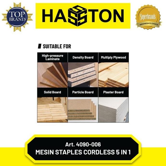 

Hasston Mesin Staples Cordless 5 in 1 / Cordless Staples Gun(4090)
