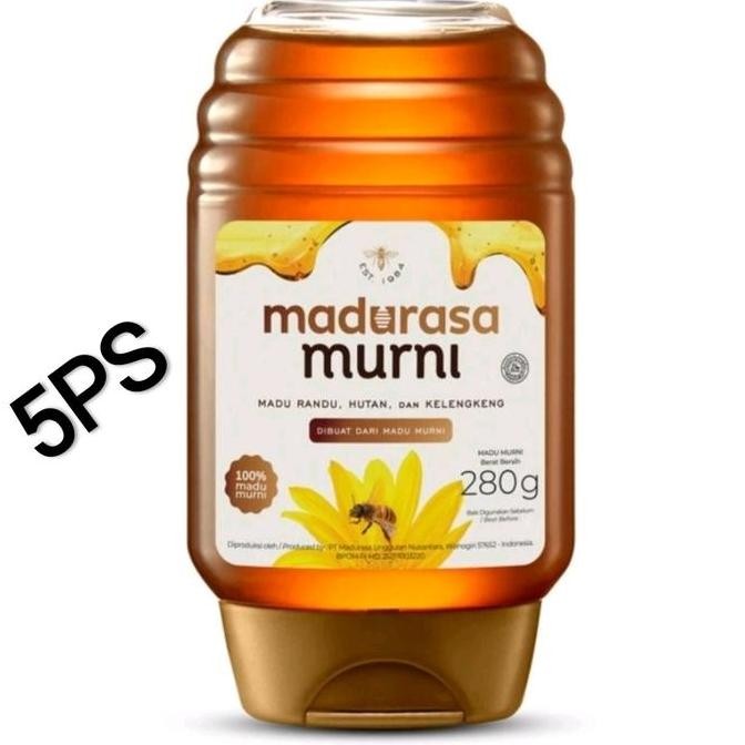 

[ MDstore ] Madurasa murni (5PS) kemasan 280gr Madu murni 1pack isi 2btl