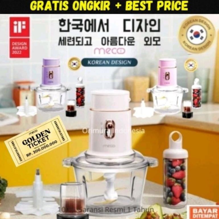 NEW Mecoo Blender Bumbu - Multi Blender Mini Mecoo 5 in 1 Chopper [terbaik][terlaris]