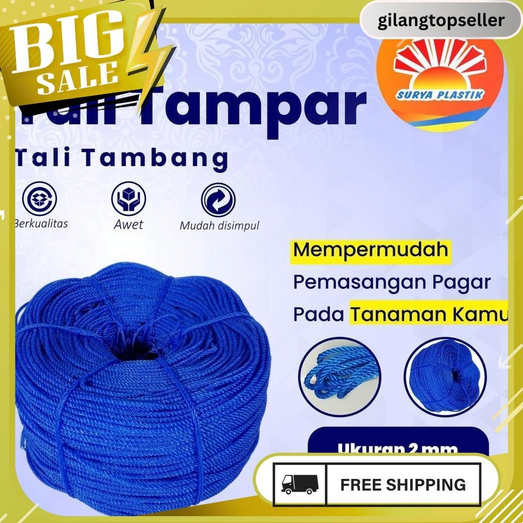 

Tali Tampar Ukuran 2Mm Panjang 220 Meter Siap Kirim