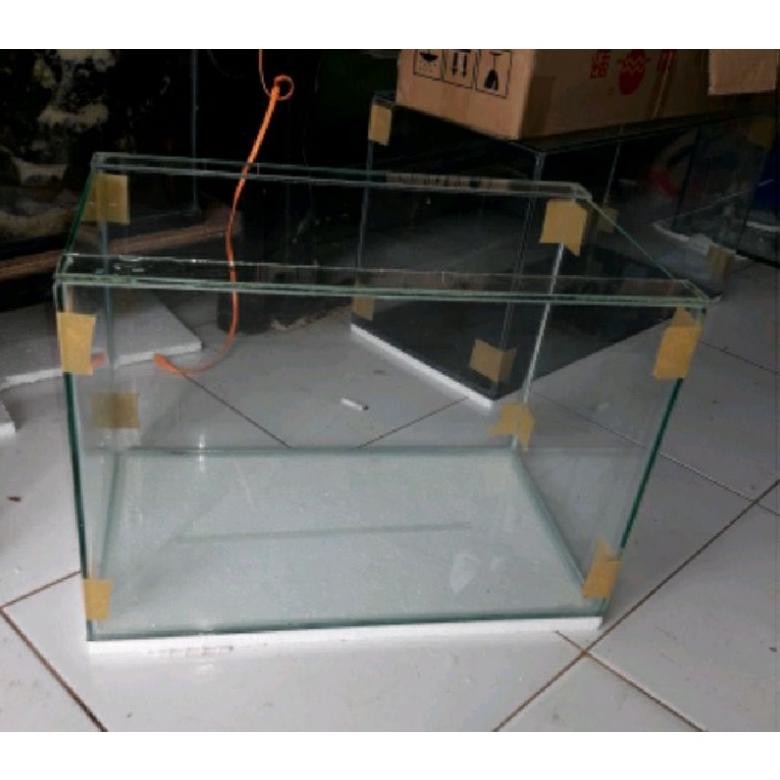 Premium Aquarium Channa 50X30X40 Aquarium Kaca Polos Akuarium Channa