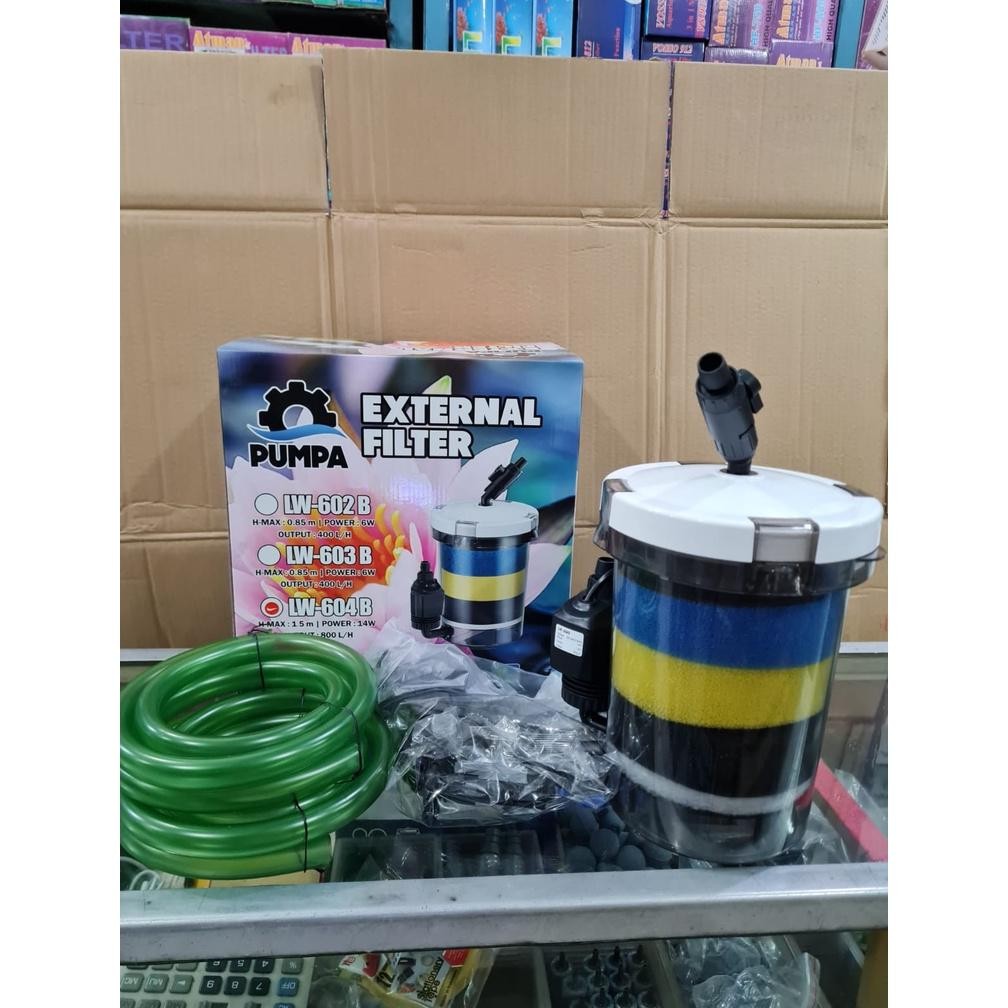 Premium Sunsun Pompa Lw Ew Hw603B/Lw Ew Hw603B External/Eksternal Filter/Canister 6 Watt