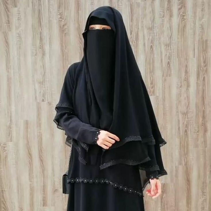 Cadar Niqab Veil Oman Renda Jetbla Adem
