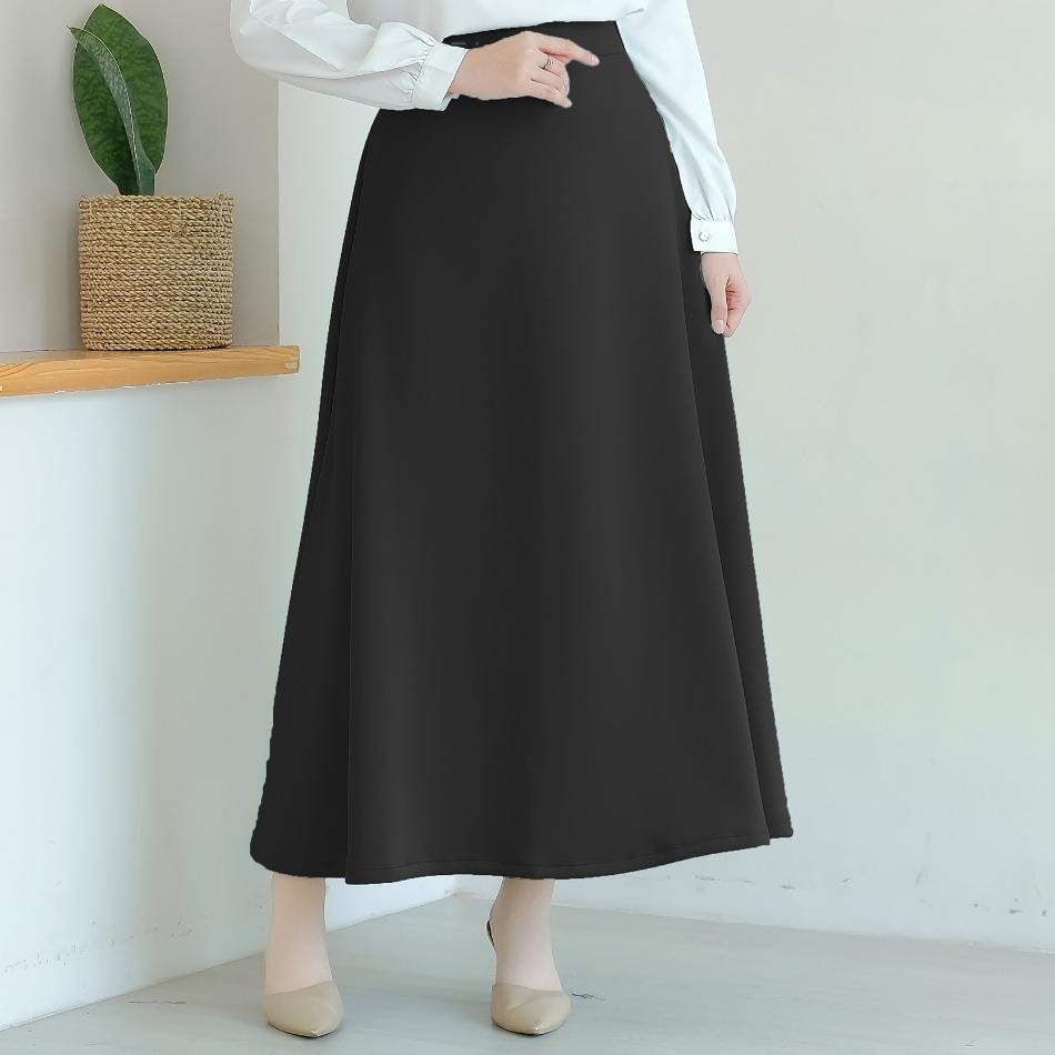 Ahlami. Sabina Skirt Rok Hitam Rok Putih Rok Kerja Rok Payung Rok A Rok Hitam Rok Scuba