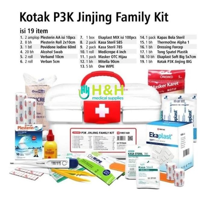 P3k Jinjing / Kotak p3k / Kotak p3k plastik