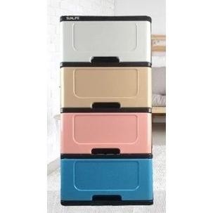 Lemari Plastik 4 Susun Xenia Sunlife - Tabitha Lemari Sliding Warna Warni Lemari Anak