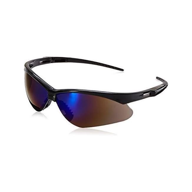 Jackson Safety 3000358 Kacamata Safety Nemesis Bingkai Hitam Lensa Cermin Biru Paket 12