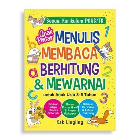 Terlaris Anak Pintar Menulis, Membaca, Berhitung & Mewarnai