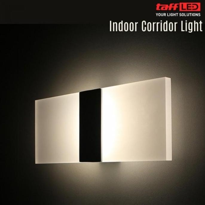 TaffLED lampu dinding tempel led minimalis kamar kdor 6w warm white