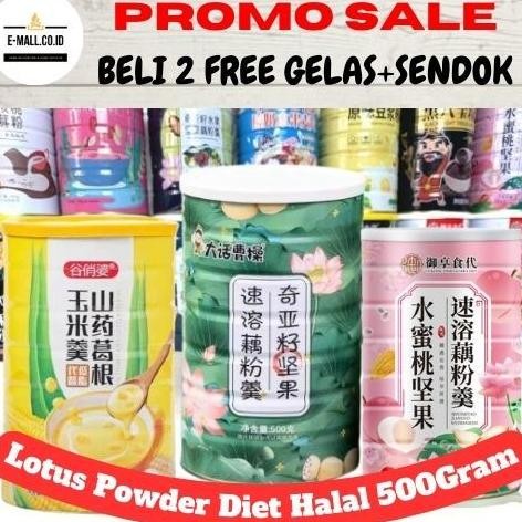 

Lotus Powder Bubuk akar teratai Diet Halal Lengkap 500gram sehat BELI 3 DAPAT GELAS+SENDOK Bisa Bayar Di Tempat COD