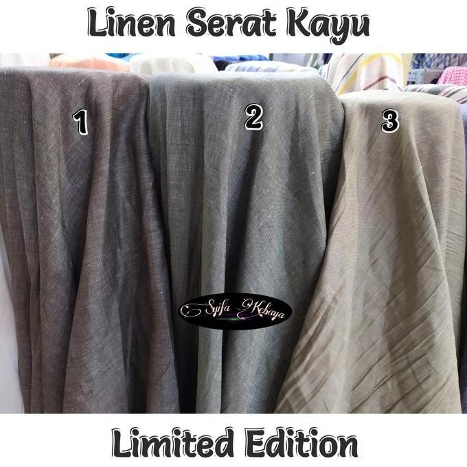 Kain linen tebal. katun linen serat kayu . bahan linen