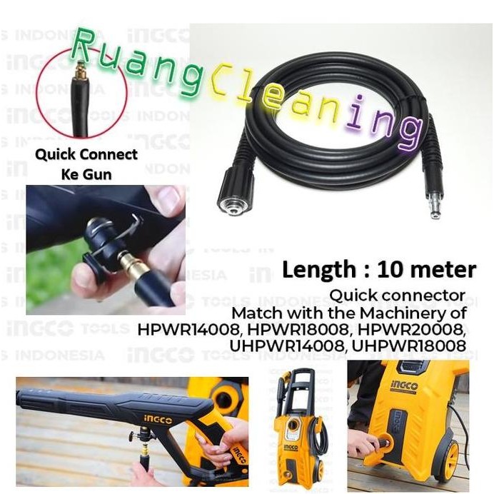 Selang Hose Nc10 For Jet Cleaner Ingco High Pressure Washer Cleaner