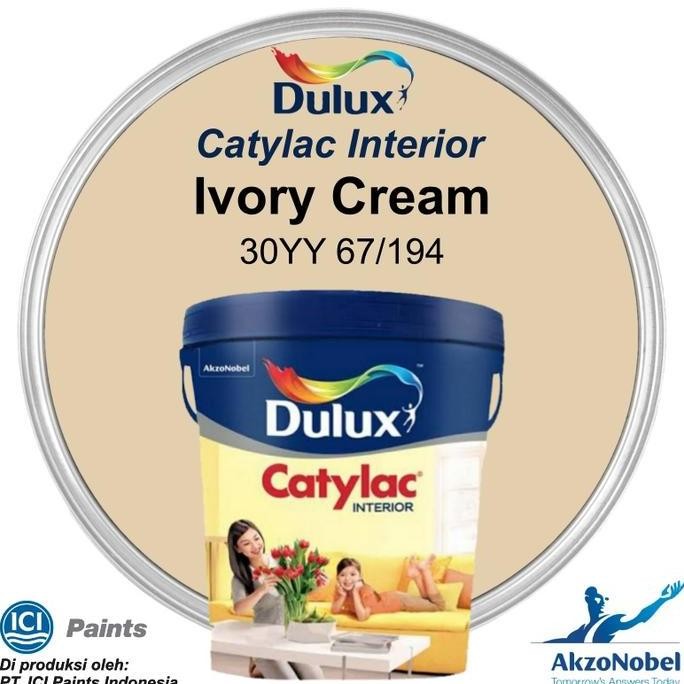 TERBARU - CAT DULUX CATYLAC INTERIOR 5 KG - IVORY CREAM 30YY 67/194