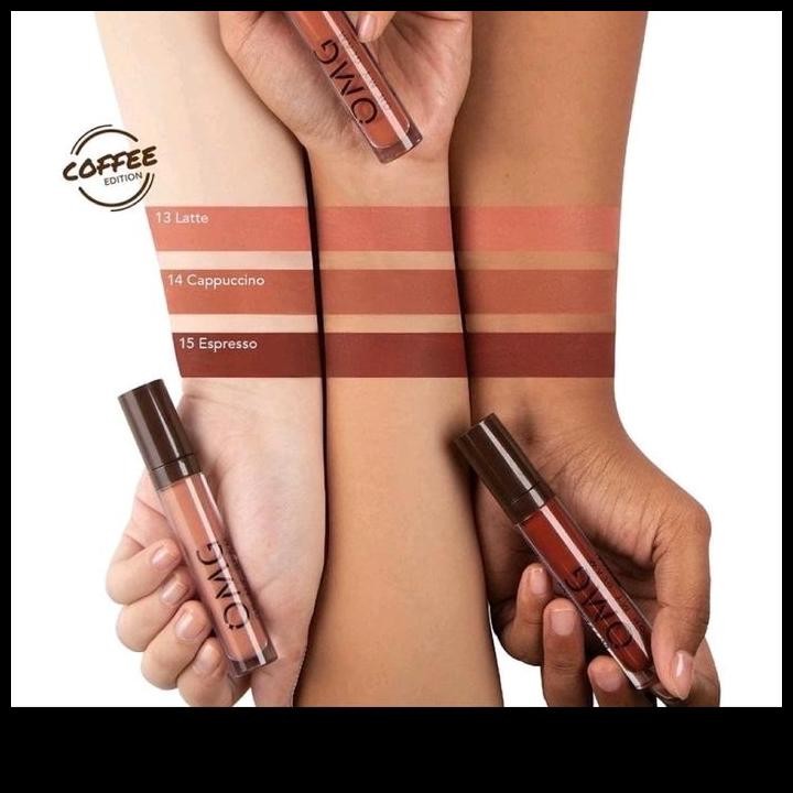 Terlaris OMG Oh My Glam Matte Kiss Lip Cream 3.5gr shade no 11 - 18 Best Seller