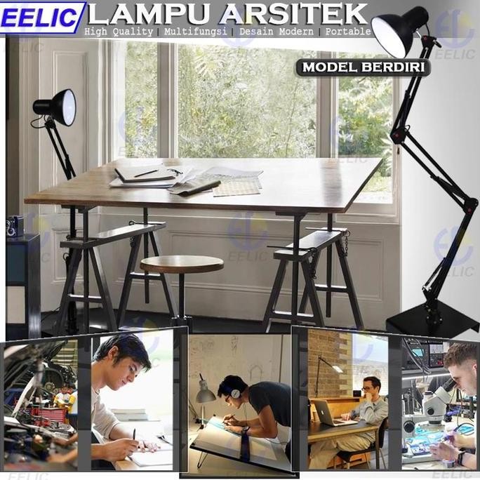 EELIC ELC-J022 LAMPU ARSITEK STANDING LAMP LAMPU BELAJAR ARSITEK MODEL BERDIRI LAMPU ARSITEK TINGGI 