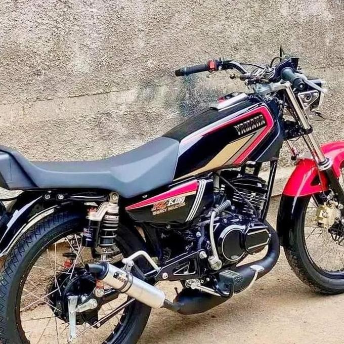 Paket Striping Lis Body Rx-King 92 Merah Set Emblem Tangki Dan Box Aki