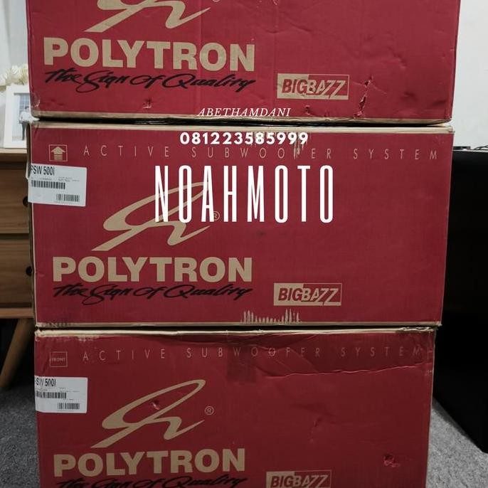 BEBAS ONGKIR - Subwoofer Polytron PSW 500i NEW