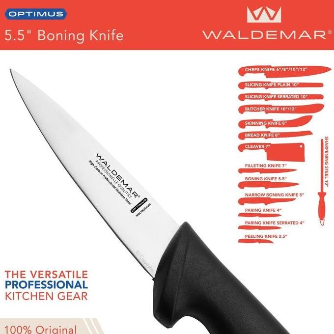 NEW PISAU Waldemar Optimus 5.5" Boning Knife, Anti-Slip TPR Handle