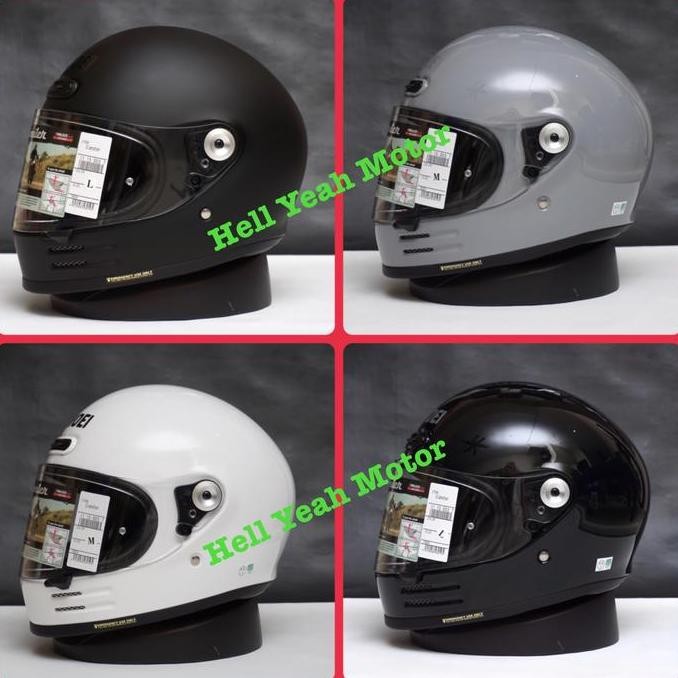 HARGA DISC - Shoei Glamster 1:1 Grey White Black Doff/Glossy Not x14 Rx7x pista x15