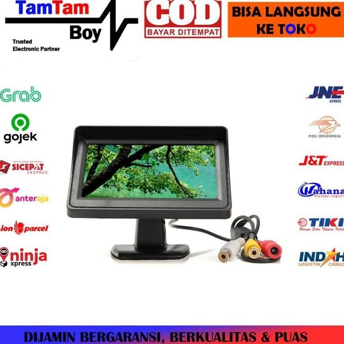 TERMURAH - Monitor Mini Rear View TFT LCD 4.3 Inch Bisa Untuk TV Satelit Parabola