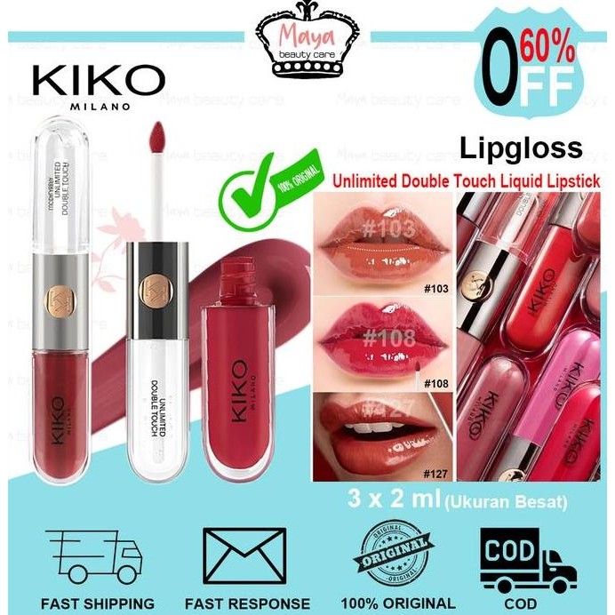 Kiko Milano Unlimited Double Touch Liquid Lip cur Kiko Lipgloss 6ml